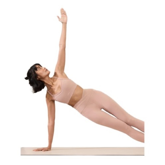 athleta SALUTATION STASH MESH CROSSOVER 7/8 TIGHT LEGGING size M - Picture 3 of 8